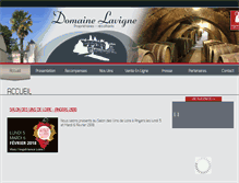 Tablet Screenshot of domaine-lavigne.com